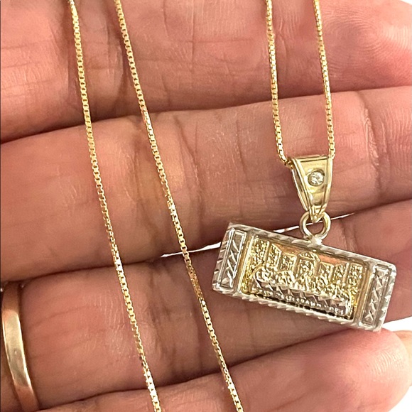 10kt Gold Last Supper Necklace